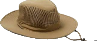 wide-brimmed hat